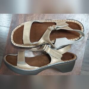 Naot platform leather sandals